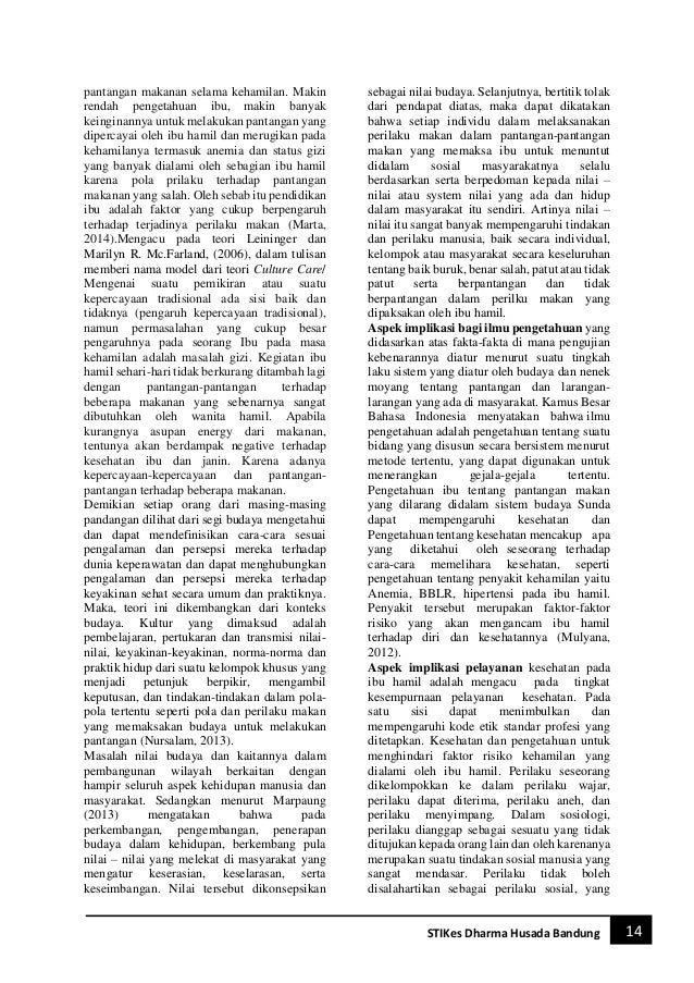 Jurnal pantangan prilaku makan pada ibu hamil