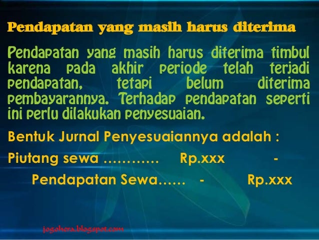 Jurnal penyesuaian dan kertas kerja perusahaan jasa