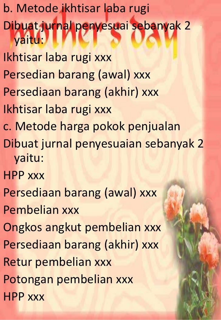 Contoh Jurnal Penyesuaian Metode Ikhtisar Laba Rugi 