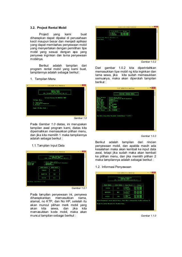 Jurnal Perancangan Aplikasi Rental Mobil Menggunakan Borland C