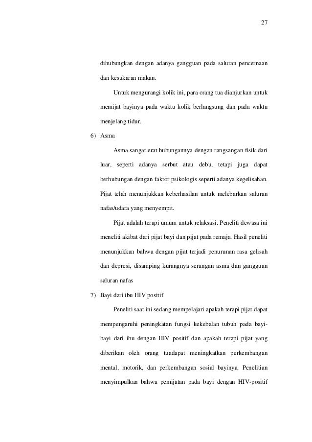Jurnal pijat bayi