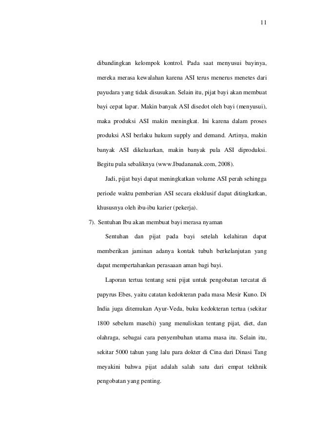 Jurnal pijat bayi