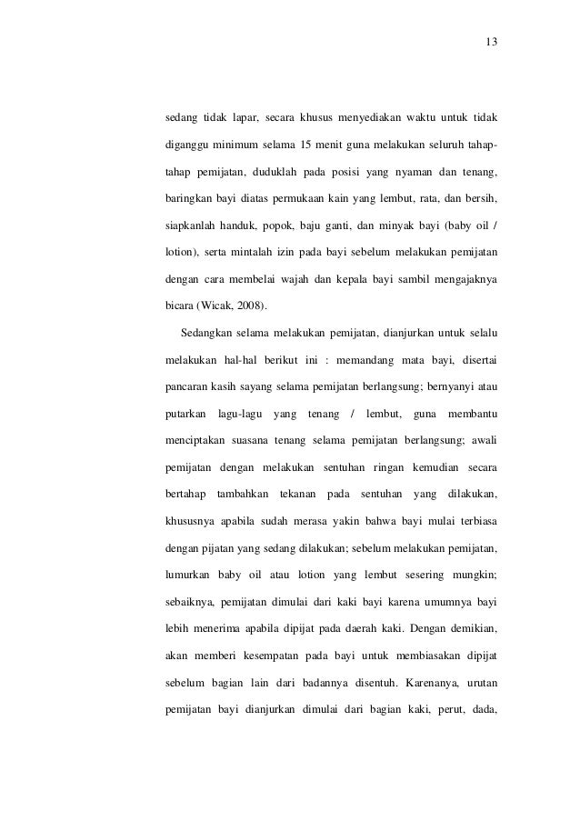 Jurnal pijat bayi