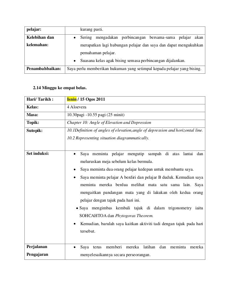 Jurnal refleksi praktikal