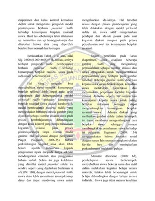 Jurnal Pictorial Riddle | PDF