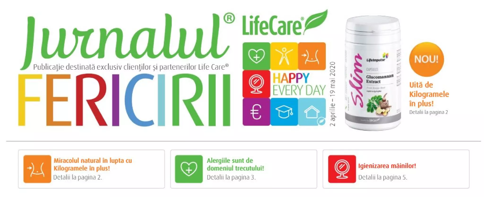 Jurnalul fericirii Life Care editia aprilie 2020 PPT