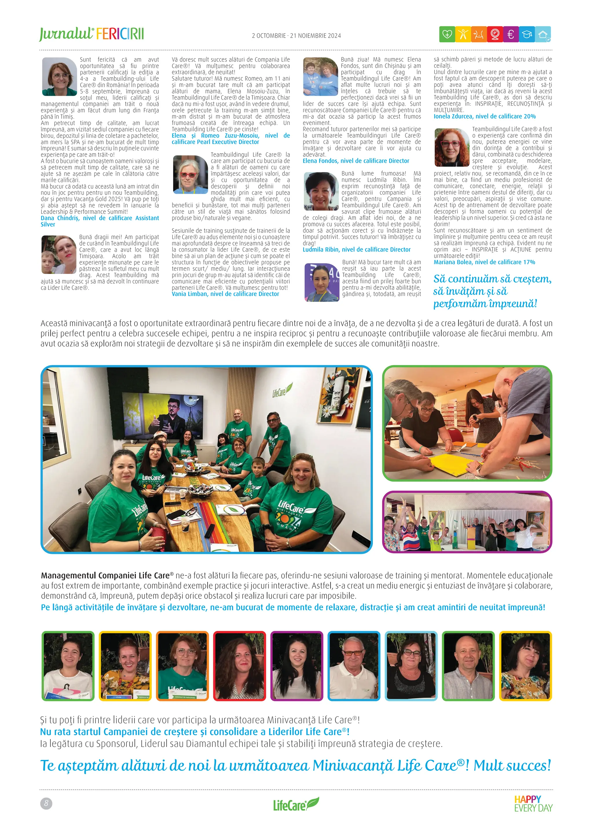 Jurnalul Fericirii Life Care Octombrie 2024 PDF