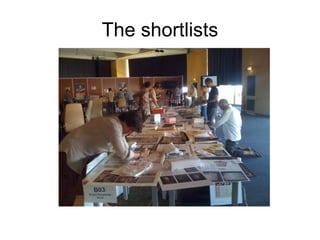The shortlists 
