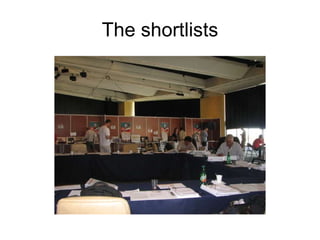 The shortlists 