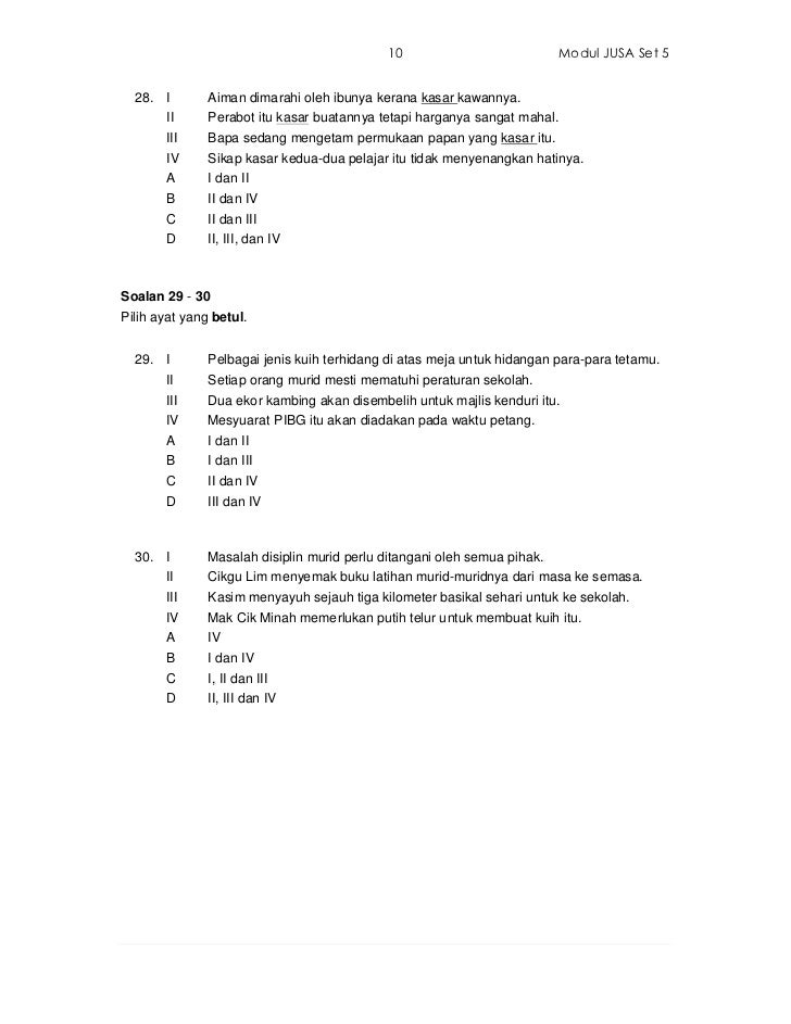 Bahasa Melayu Kertas 1 Upsr Bahasa Melayu Kertas 1 Upsr