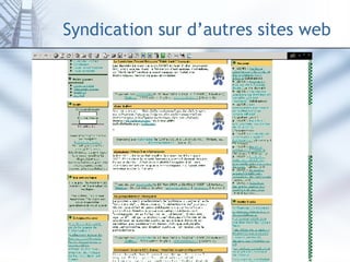 Syndication sur d’autres sites web 