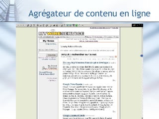 Agrégateur de contenu en ligne 