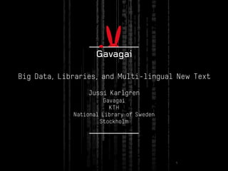 Jussi Karlgren Europeanatech 15