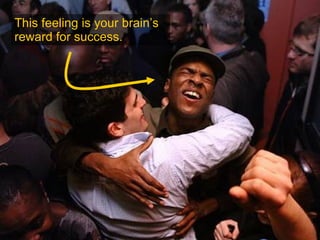 This feeling is your brain’s reward for success. 