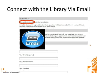 Connect with the Library Via Email