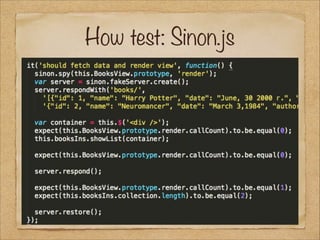How test: Sinon.js

 
