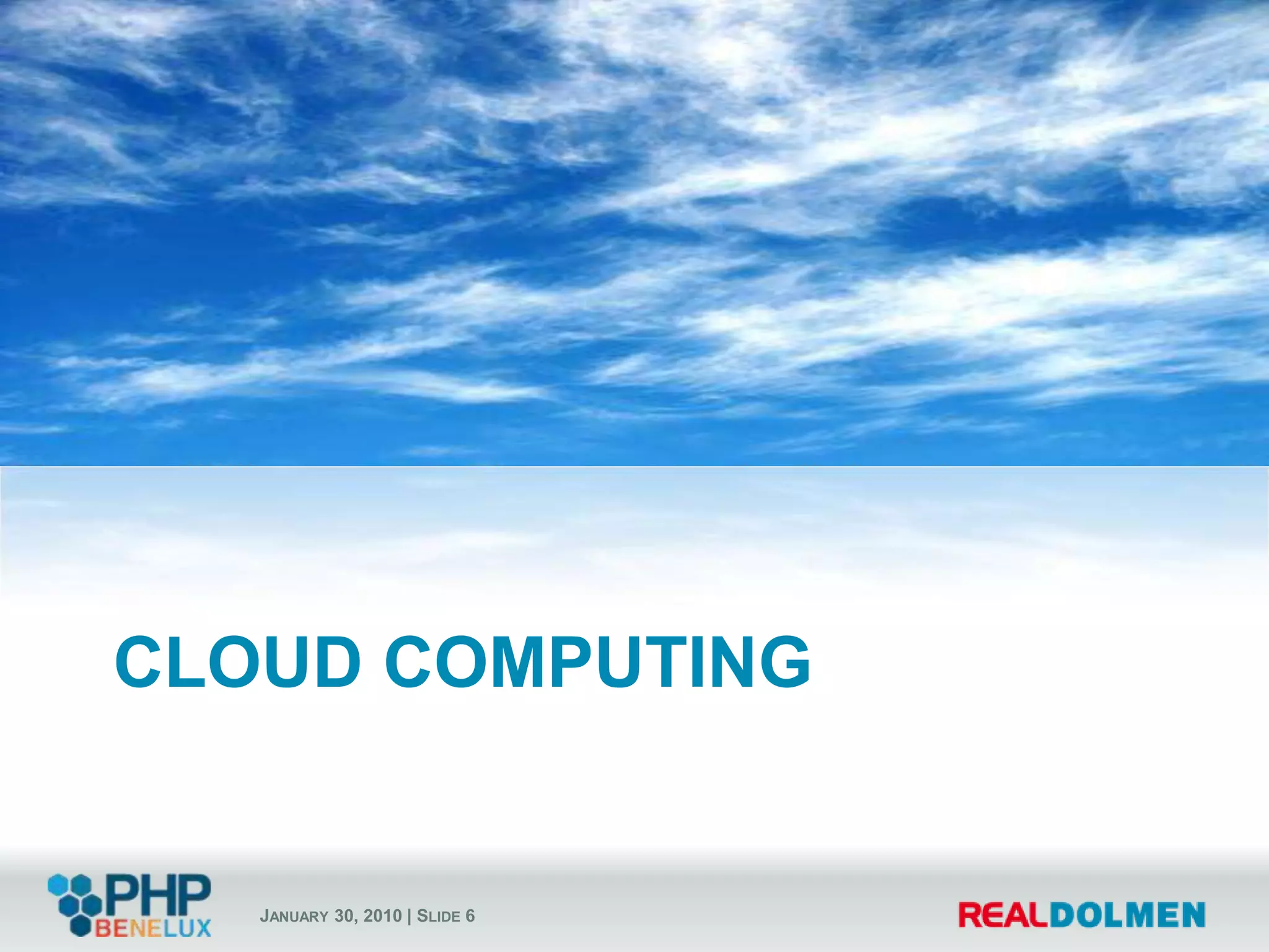 What’s in the cloud?Cloud Computing