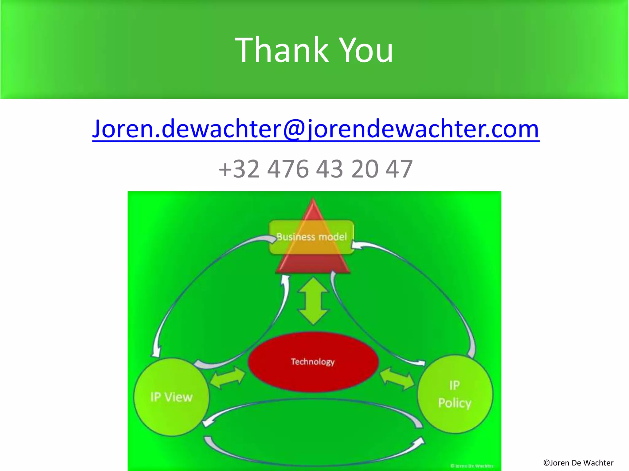 Thank YouJoren.dewachter@jorendewachter.com+32 476 43 20 47©Joren De Wachter