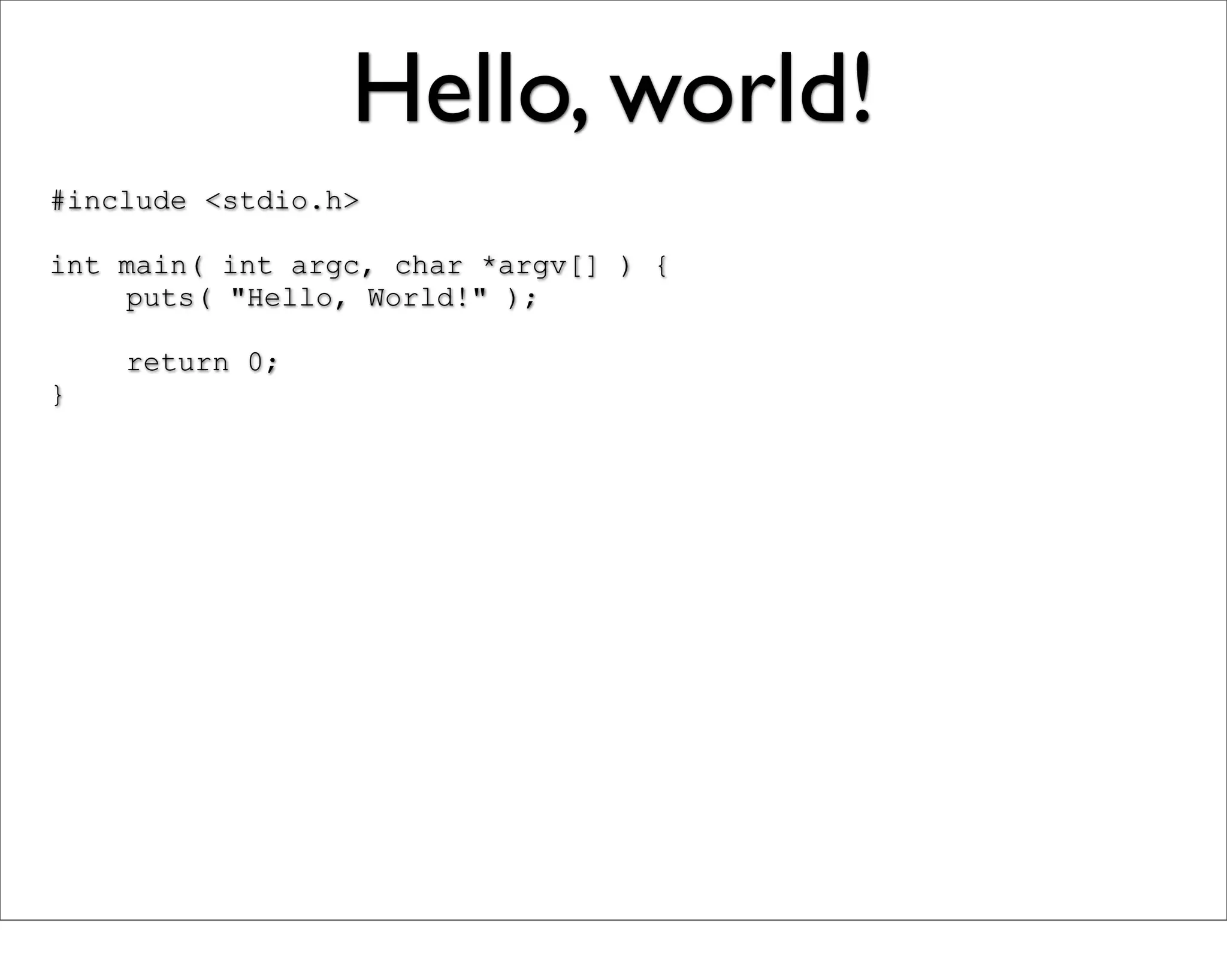 Just Enough C For Open Source Projects