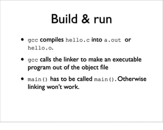 Just Enough C For Open Source Projects