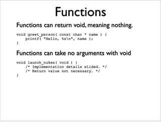 Just Enough C For Open Source Projects