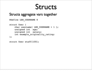 Just Enough C For Open Source Projects