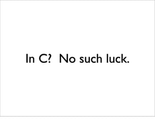 Just Enough C For Open Source Projects