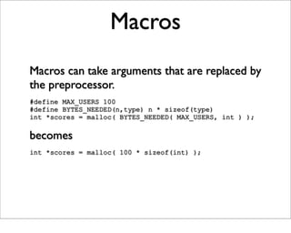 Just Enough C For Open Source Projects
