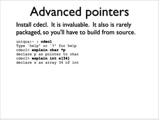 Just Enough C For Open Source Projects