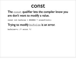 Just Enough C For Open Source Projects