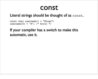 Just Enough C For Open Source Projects