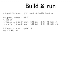 Just Enough C For Open Source Projects