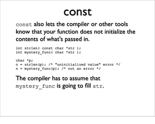 Just Enough C For Open Source Projects