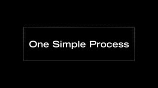 One Simple Process
 