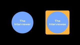 The
    The           The
Interviewer   Comfort
              Interviewee
                Zone
 