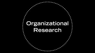 Organizational
  Research
 