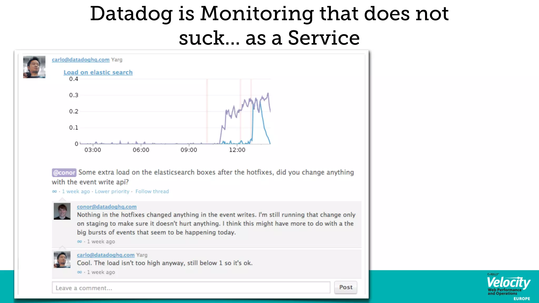 Datadog is Monitoring that does not 
suck... as a Service 
 
