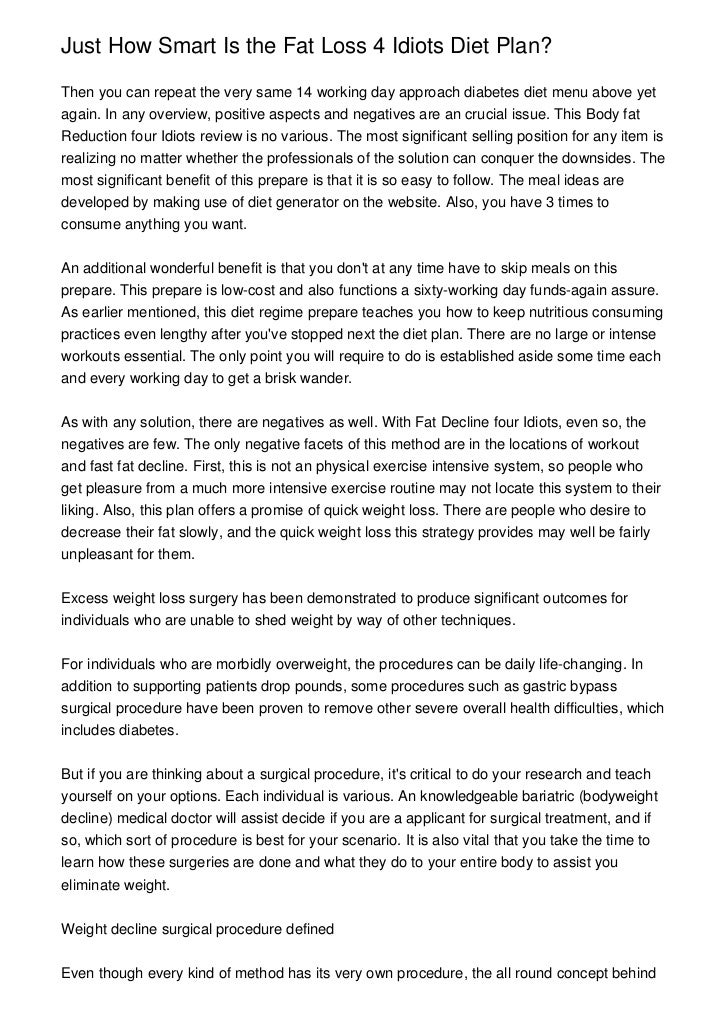 fat-loss-4-idiots-diet-plan