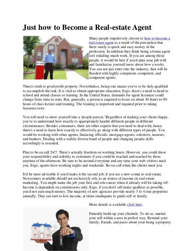 Become estate agent