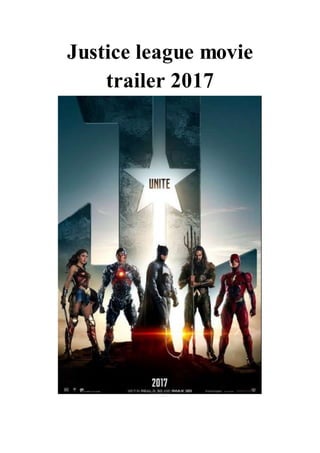 Justice league movie
trailer 2017
 
