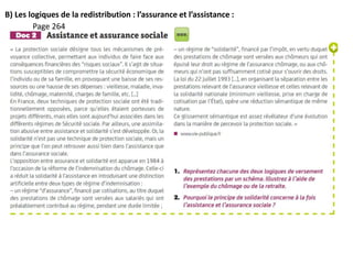 B) Les logiques de la redistribution : l’assurance et l’assistance :
Page 264
 