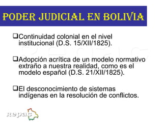 [object Object],[object Object],[object Object],PODER JUDICIAL EN BOLIVIA 