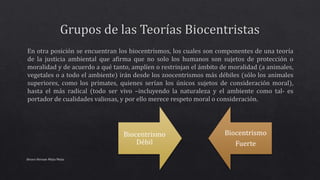 Alvaro Hernan Mejia Mejia
Biocentrismo
Débil
Biocentrismo
Fuerte
 