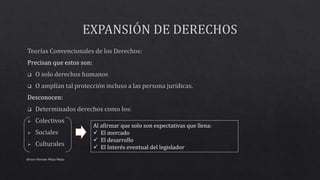 Alvaro Hernan Mejia Mejia
Al afirmar que solo son expectativas que llena:
 El mercado
 El desarrollo
 El Interés eventual del legislador
 