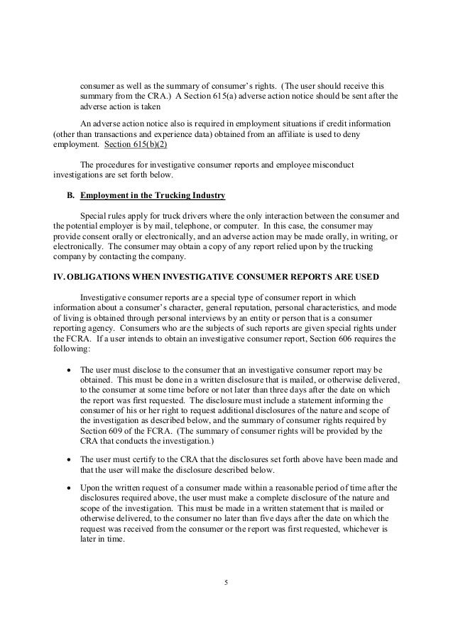 Justifacts Summary of Rights under the FCRA 2013
