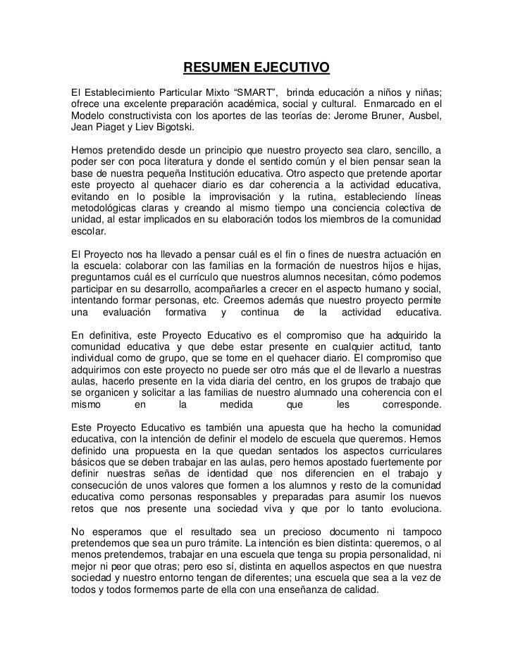 Resumen ejecutivo