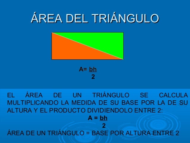 Justificacion de formulas para el calculo de areas