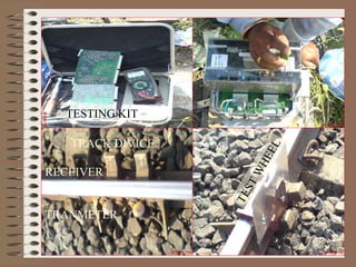 TESTING KIT TRACK DIVICE. RECEIVER TRANMETER TEST WHEEL 