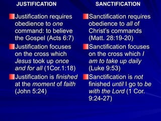 Justification and Sanctification | PDF
