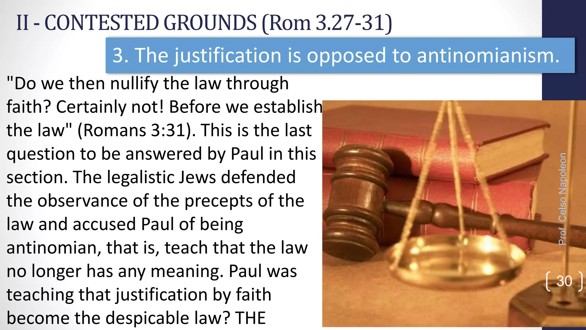 Justification by faith alone in jesus christ | PPTX